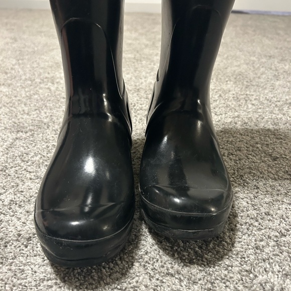 Hunter Black Tall Rain Boots sz 8M/9F - Picture 5 of 5